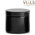 PET Black Jar 200ml - PET Jar for Cream 200ml - Cosmetic Jar 200ml - Medical treatments - www.vials.bg -